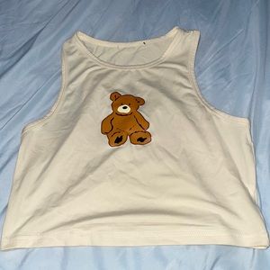 Teddy bear crop top